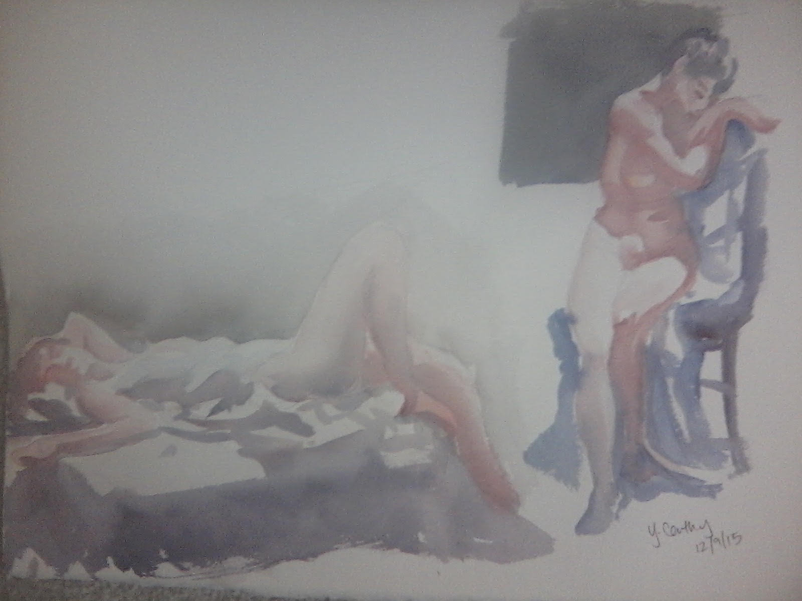 Drawn at the Old Hyde Park Art Center in Tampa, FL. The only artist info I have is her signature, so hopefully I interpreted its spelling correctly!