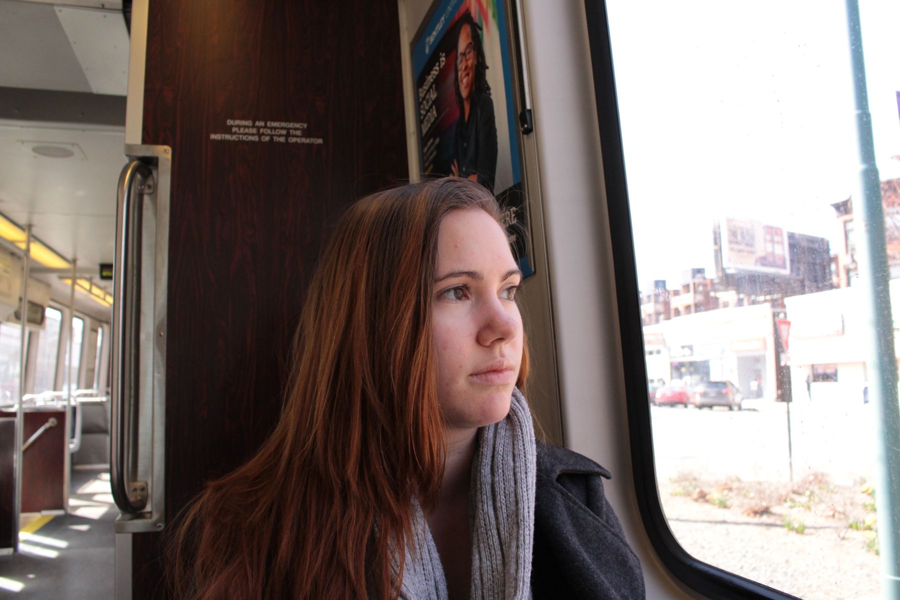 A Brighton resident, Megan rides the T (one hour each way) to get to her shifts at UBurger, a quick service burger joint where she will work and serve the BU community she used to call home. 