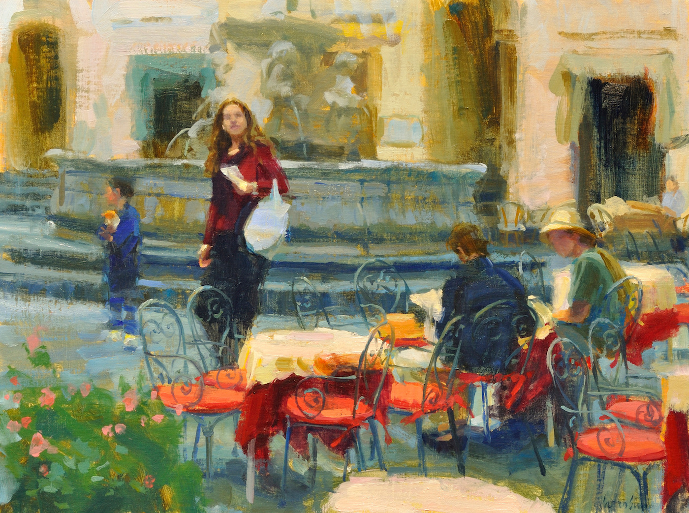 Oil on linen mounted on panel