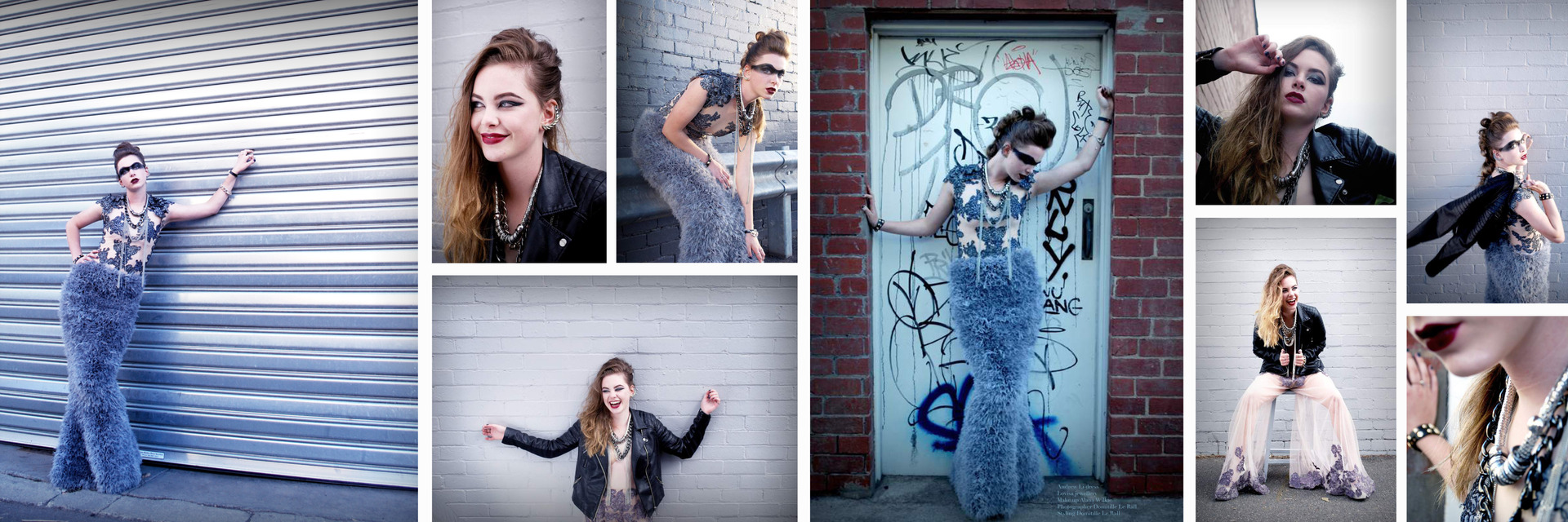 Punk photohoot for fasion magazine