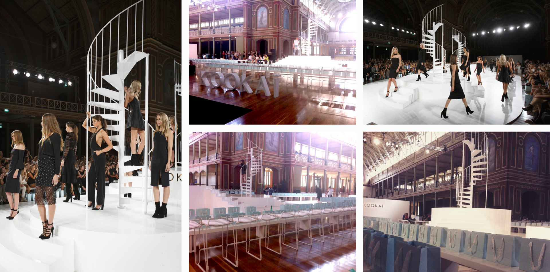 One day work experience for Gloss Creative installing KOOKAI Runway at the Royal Exhibition Center