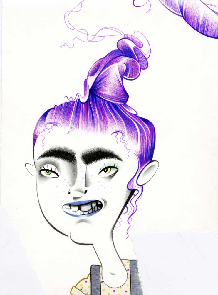 Mixed media on paper
<br />11”x15”