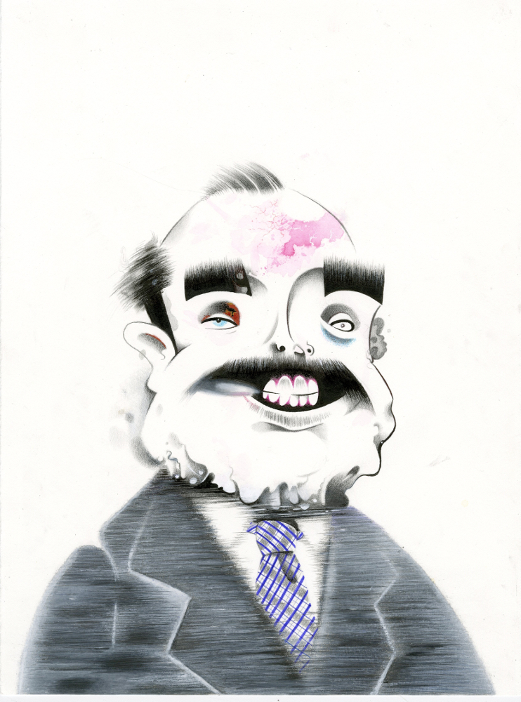 Mixed media on paper
<br />11”x15”