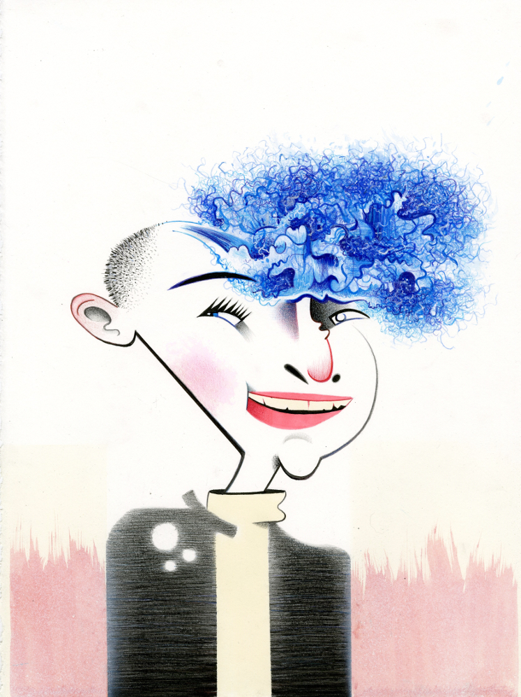 Mixed media on paper
<br />11”x15”