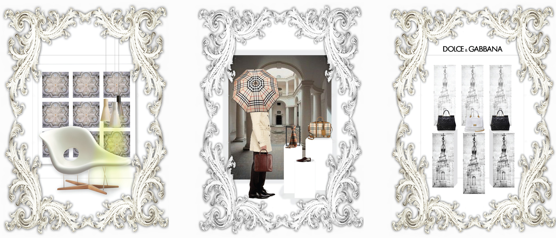 Windows inspired by the work of Borromini the Baroque Architect