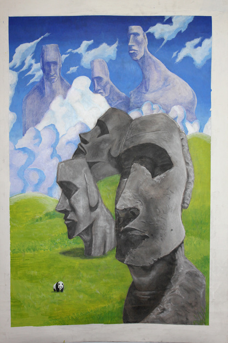 4'x5' Mixed media