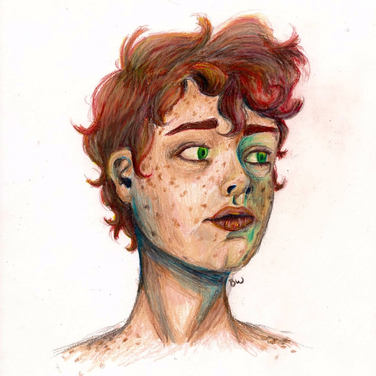 Student: Bianca Wertheimer
        Medium AND Materials: Colored Pencil on Paper
        Dimensions: 9
