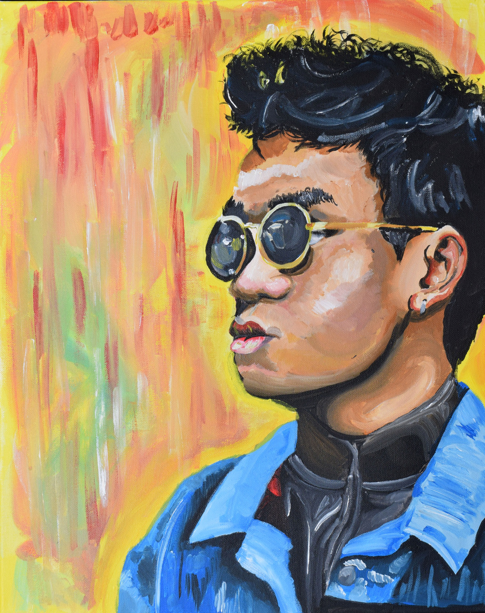 Student: Julian Domingo
      Medium AND Materials: Acrylic Paint on Canvas
      Dimensions: 20